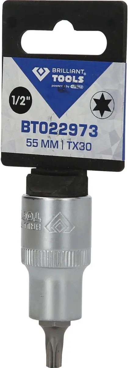Brilliant Tools BT022973 Torx-dopsleutel T30 1/2" - 55mm - afbeelding 3 van 4