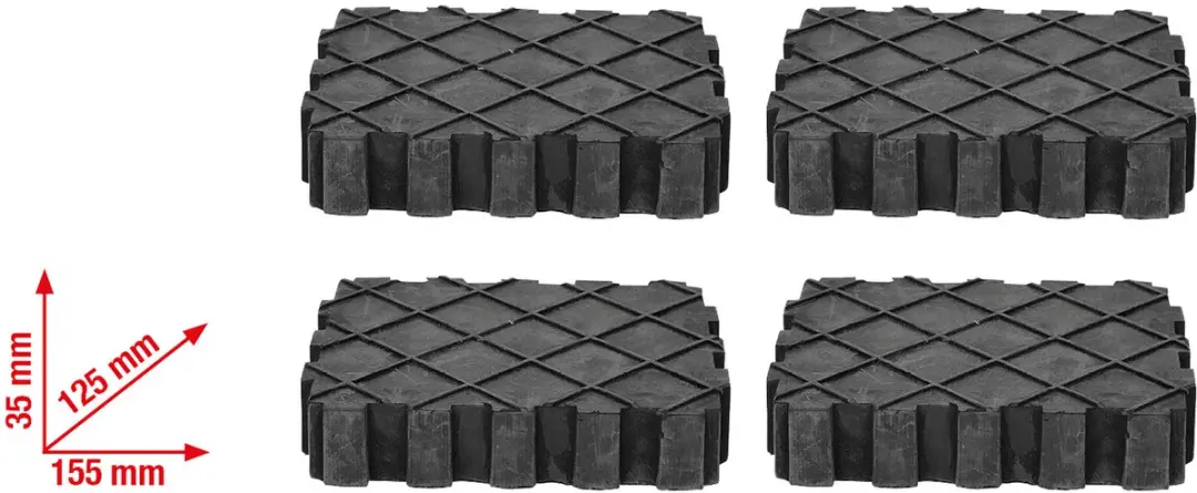KS Tools Universele rubber padset voor hefplateaus - 4 stuks - afbeelding 3 van 3
