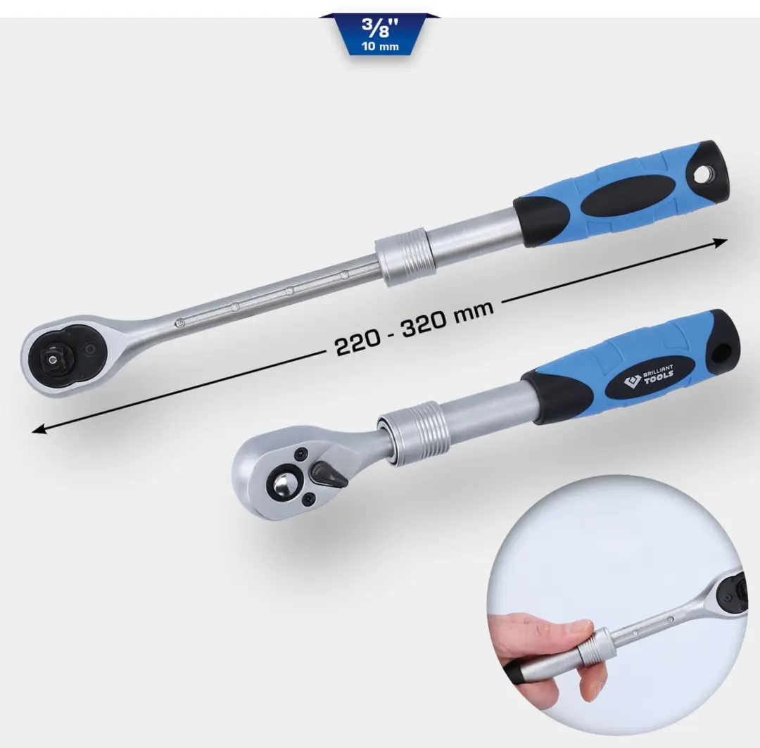 KS Tools Telescopische Ratel 3/8" BT021996 - 220-320mm - afbeelding 4 van 6
