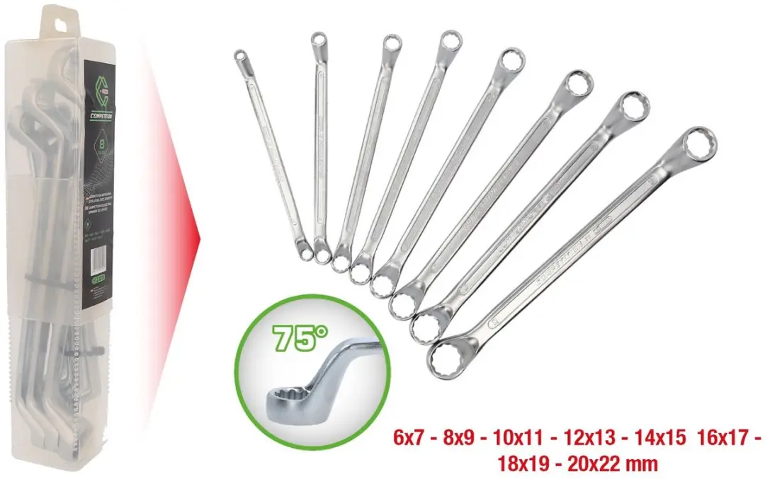 KS Tools 512.0218 Dubbele Ringsleutelset 8-delig - afbeelding 3 van 6