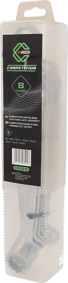 KS Tools 512.0218 Dubbele Ringsleutelset 8-delig - afbeelding 6 van 6