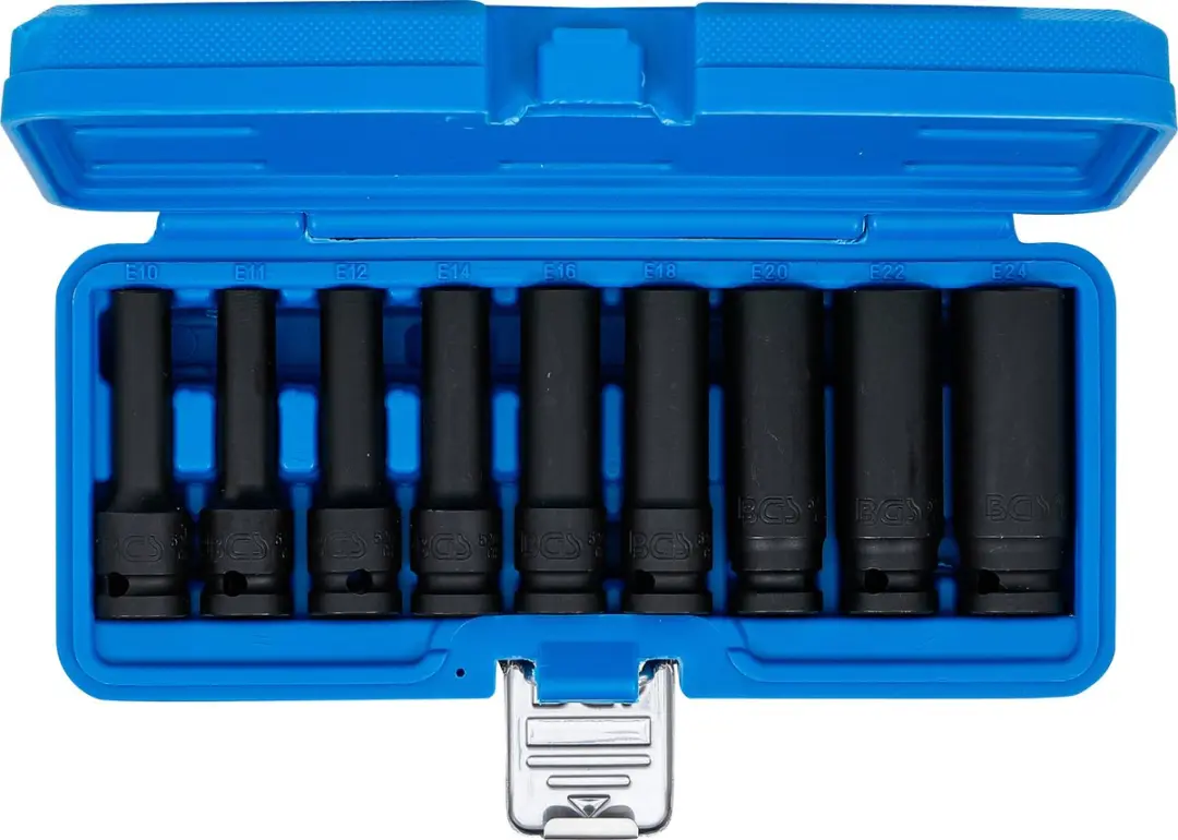BGS technic Doppenset E-profiel 1/2 - E10-E24 - 9-delig - afbeelding 6 van 6