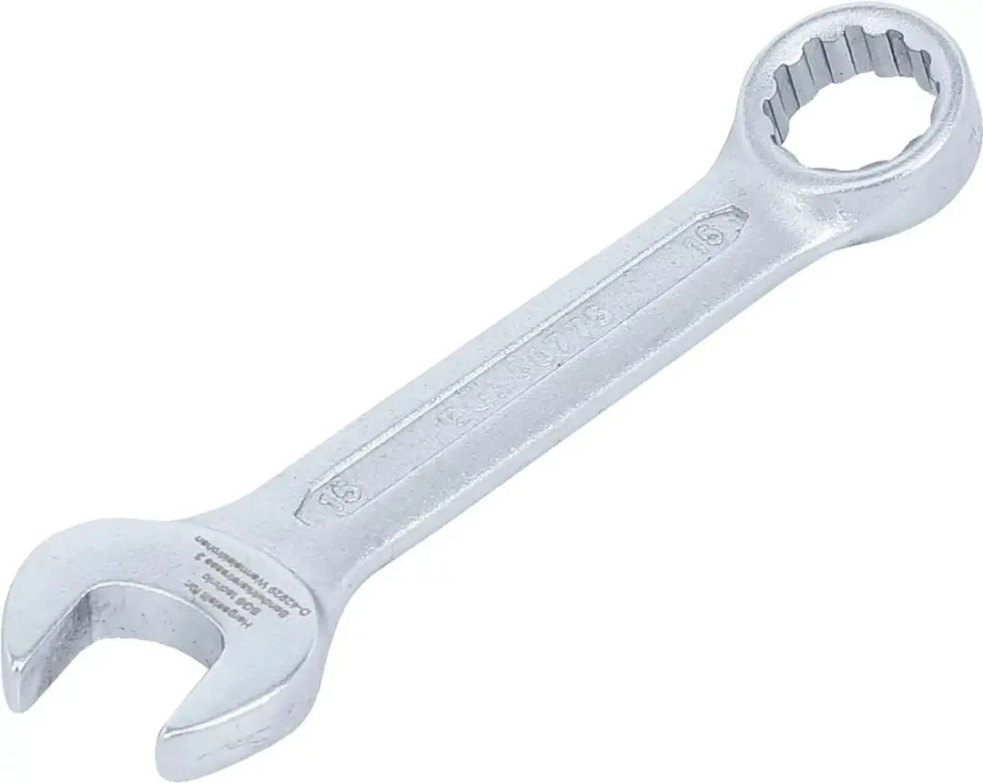 BGS technic Steekringsleutel extra kort 15mm - afbeelding 4 van 5