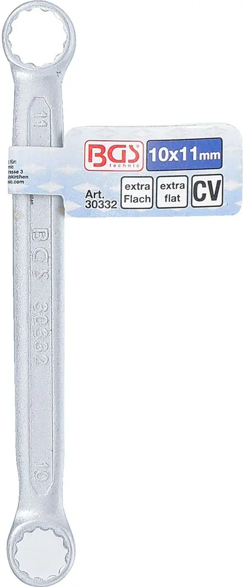 BGS technic Ringsleutel extra plat 10 x 11 mm - afbeelding 3 van 6