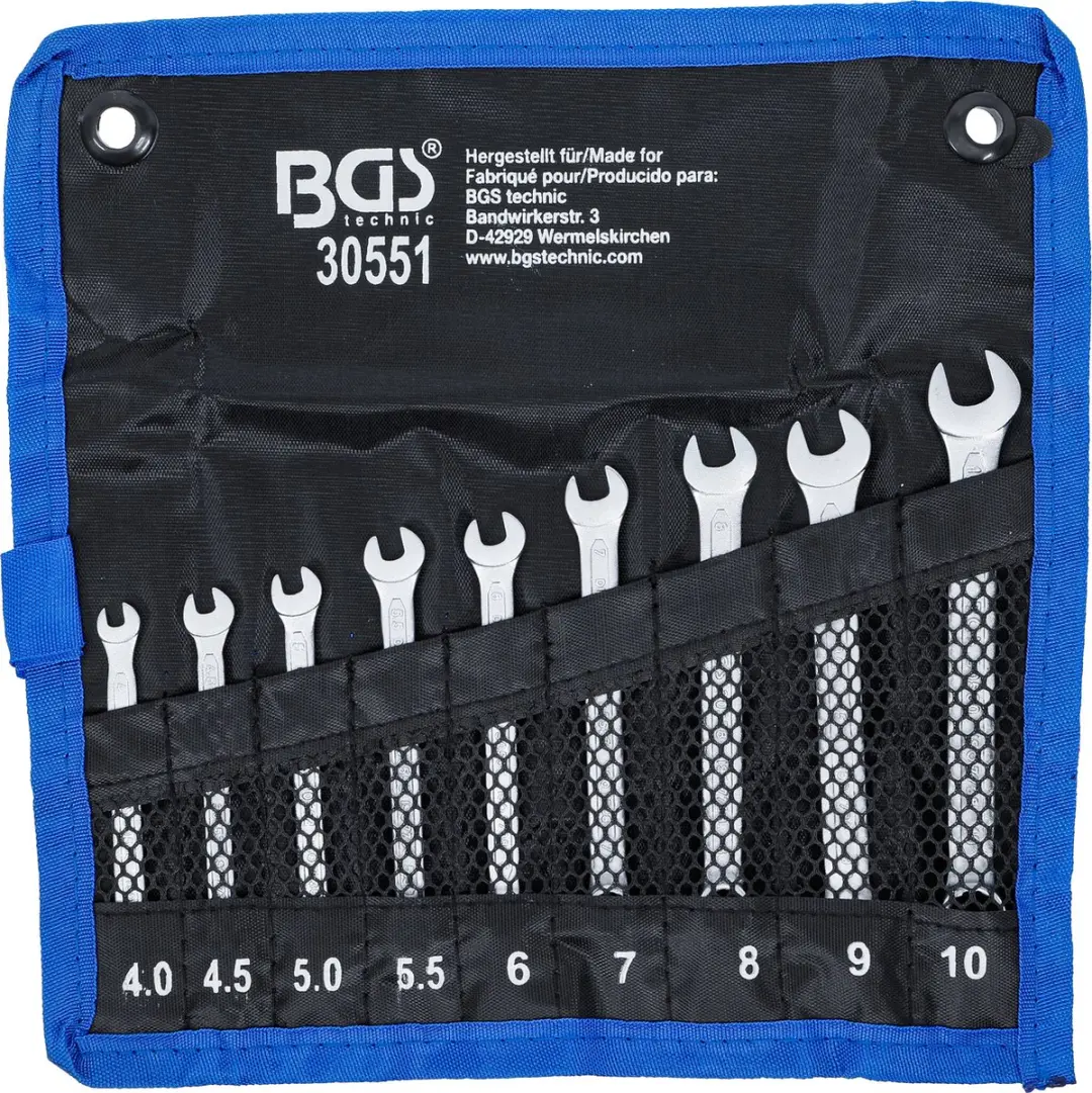 BGS Steekringsleutelset 4-10 mm - 9 delig - afbeelding 4 van 6