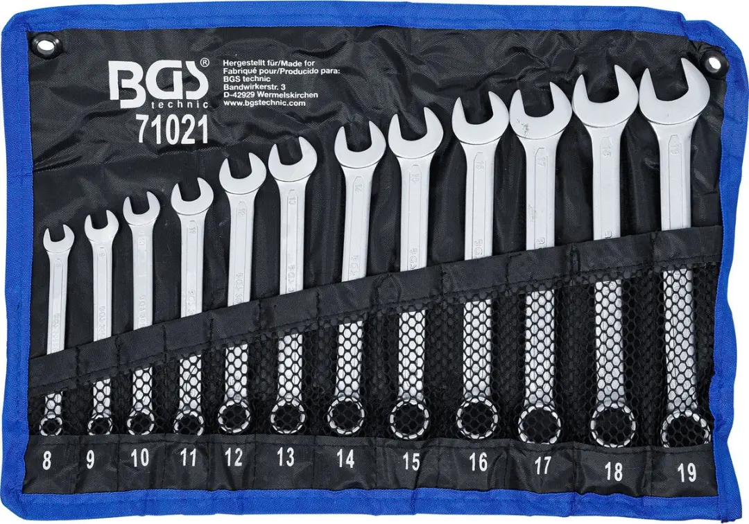 BGS Steekringsleutelset - 8 - 19 mm - 12 delig - afbeelding 6 van 6