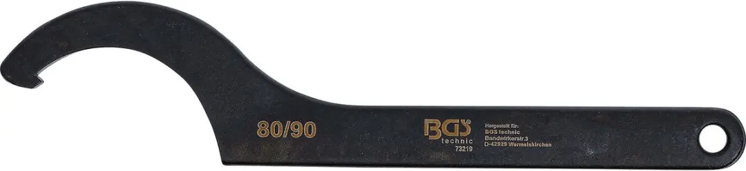 BGS technic 73219 Haaksleutel met neus 80-90 mm - afbeelding 2 van 2