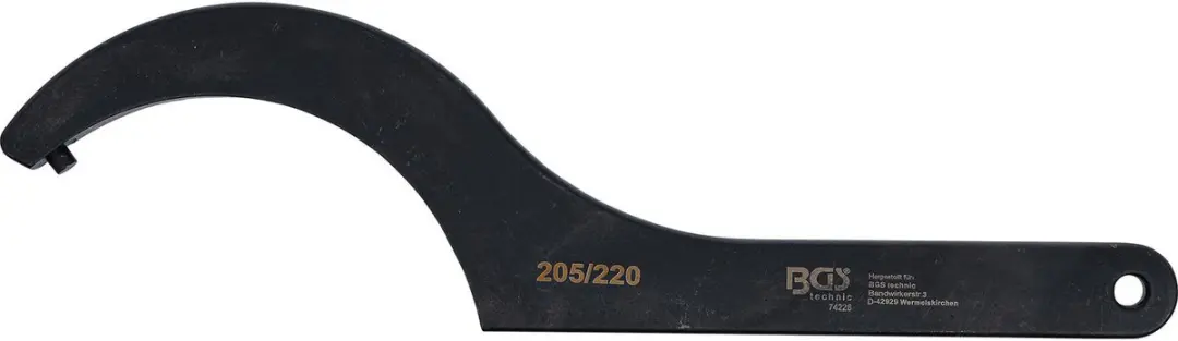 BGS Technic 74226 Haaksleutel met Neus 205-220 mm - afbeelding 2 van 2