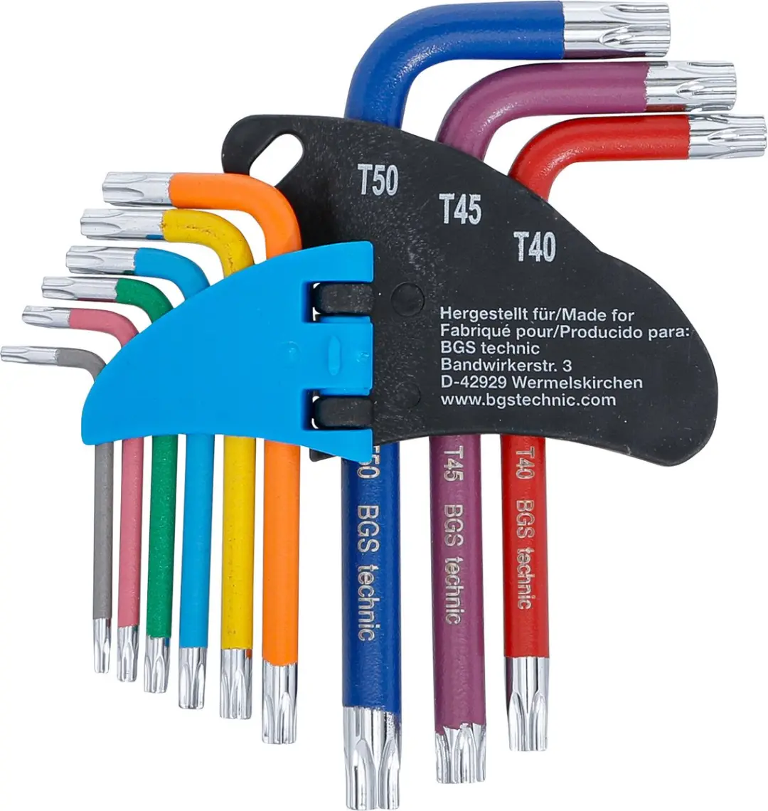 BGS technic Stiftsleutelset Torx T10-T50 - 9 delig - afbeelding 2 van 4