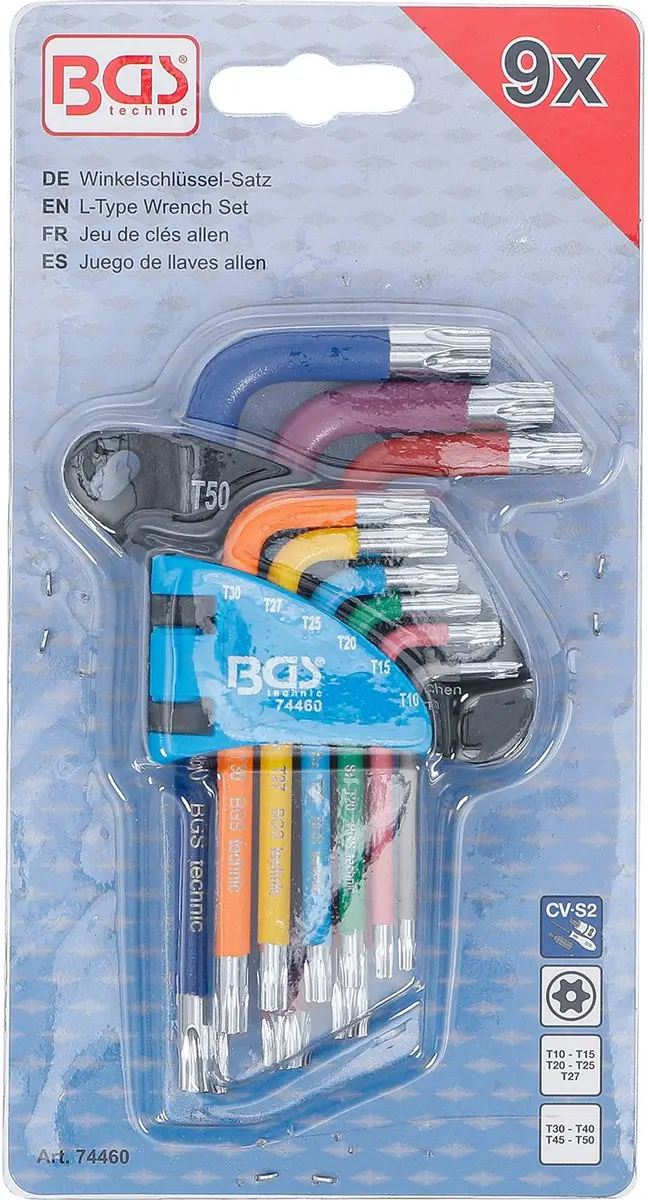 BGS technic Stiftsleutelset Torx T10-T50 - 9 delig - afbeelding 4 van 4