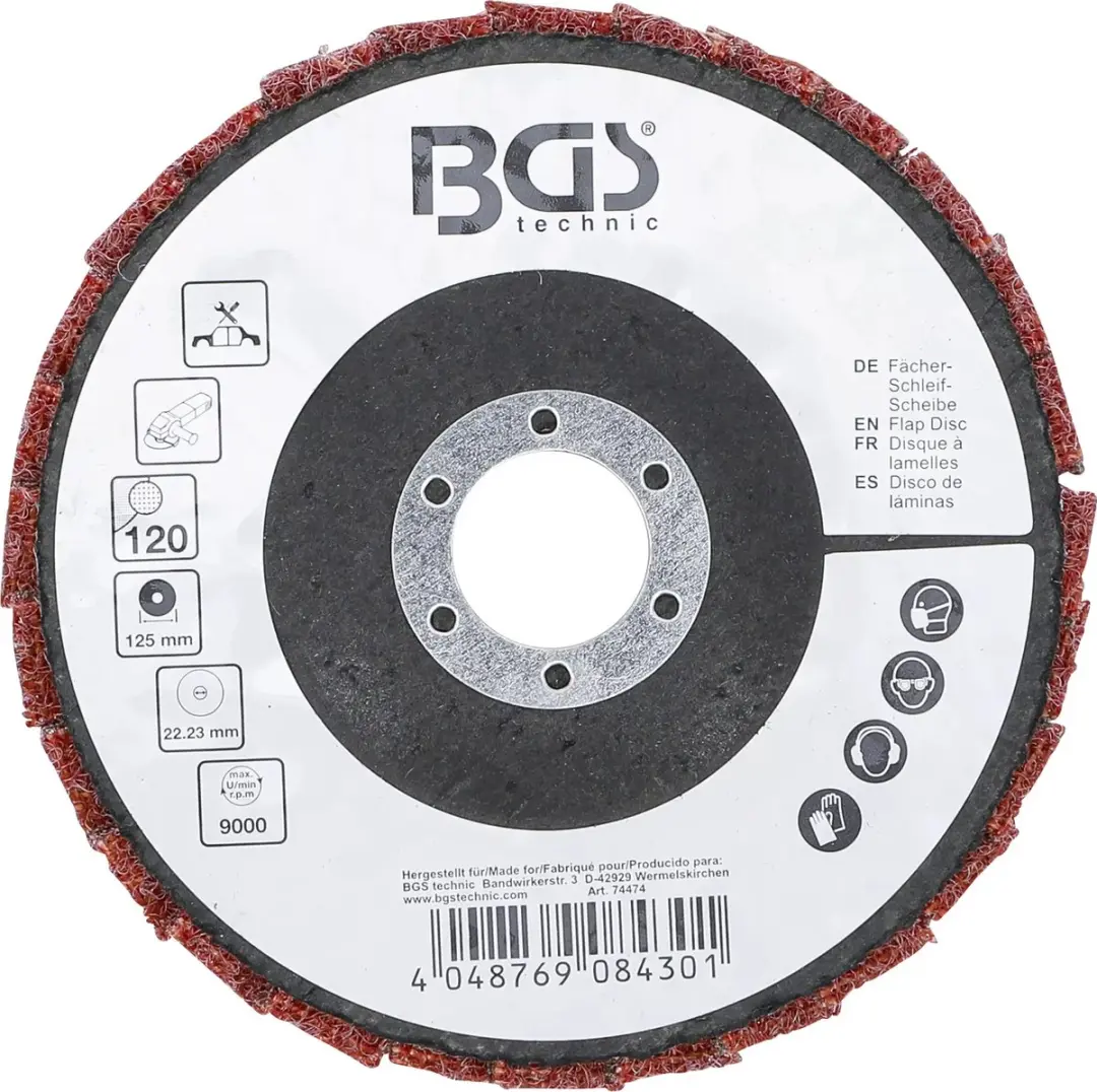 BGS Lamellenslijpschijf Vlies Ø125mm K120 - afbeelding 4 van 4