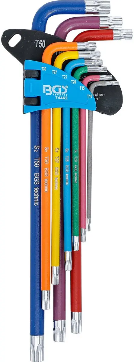 BGS Torx stiftsleutelset T10-T50 9-delig - afbeelding 3 van 4