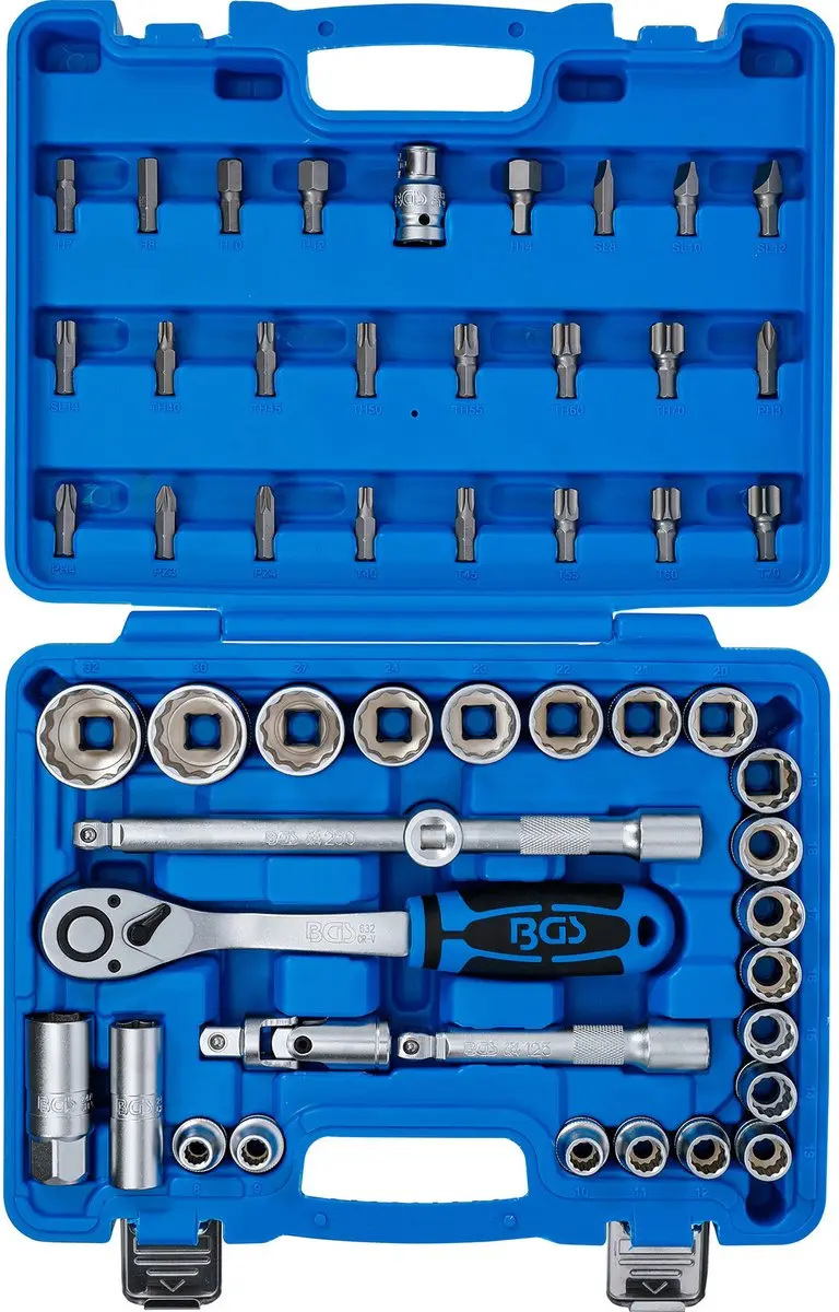 BGS Dopsleutelset Twaalfkant 1/2 inch 8-32mm - 51 delig - afbeelding 6 van 6