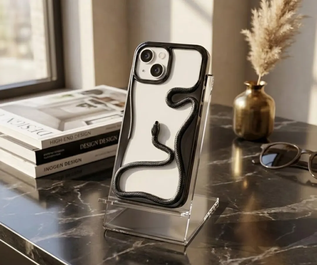 NUVEX iPhone 15 Slang Design Hoesje - Zwart