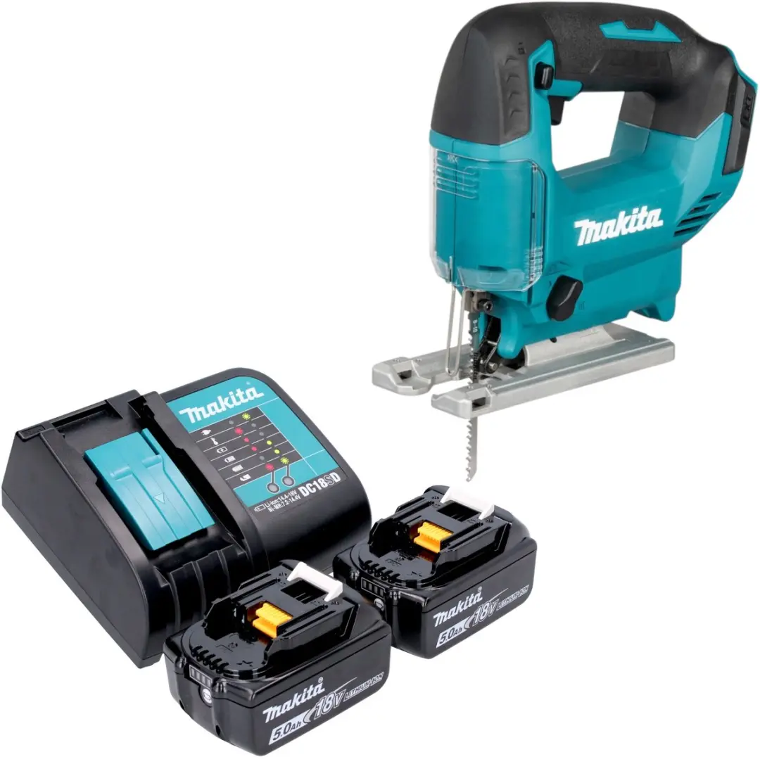 Makita DJV 186 ST accu pendelzaag 18 V + 2x accu 5,0 Ah + oplader