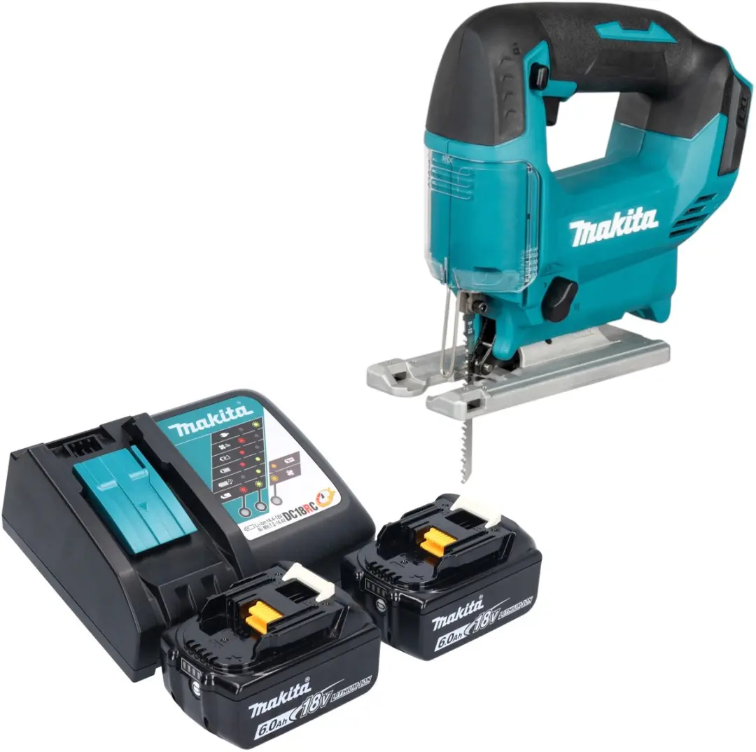Makita DJV 186 RG accu pendelzaag 18 V + 2x accu 6,0 Ah + oplader