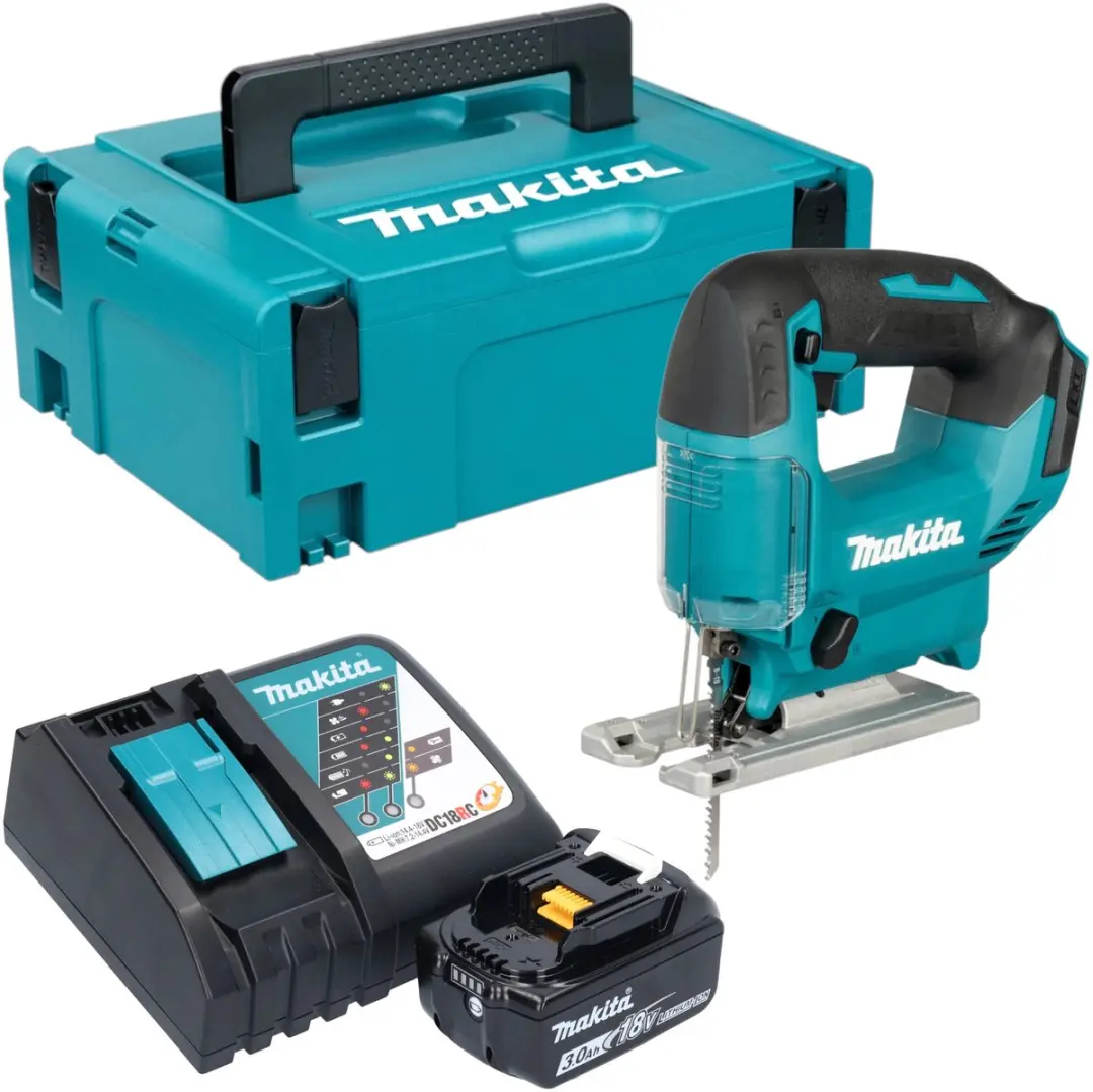 Makita DJV 186 RF1J accu pendelzaag 18 V + 1x accu 3,0 Ah + oplader + Makpac