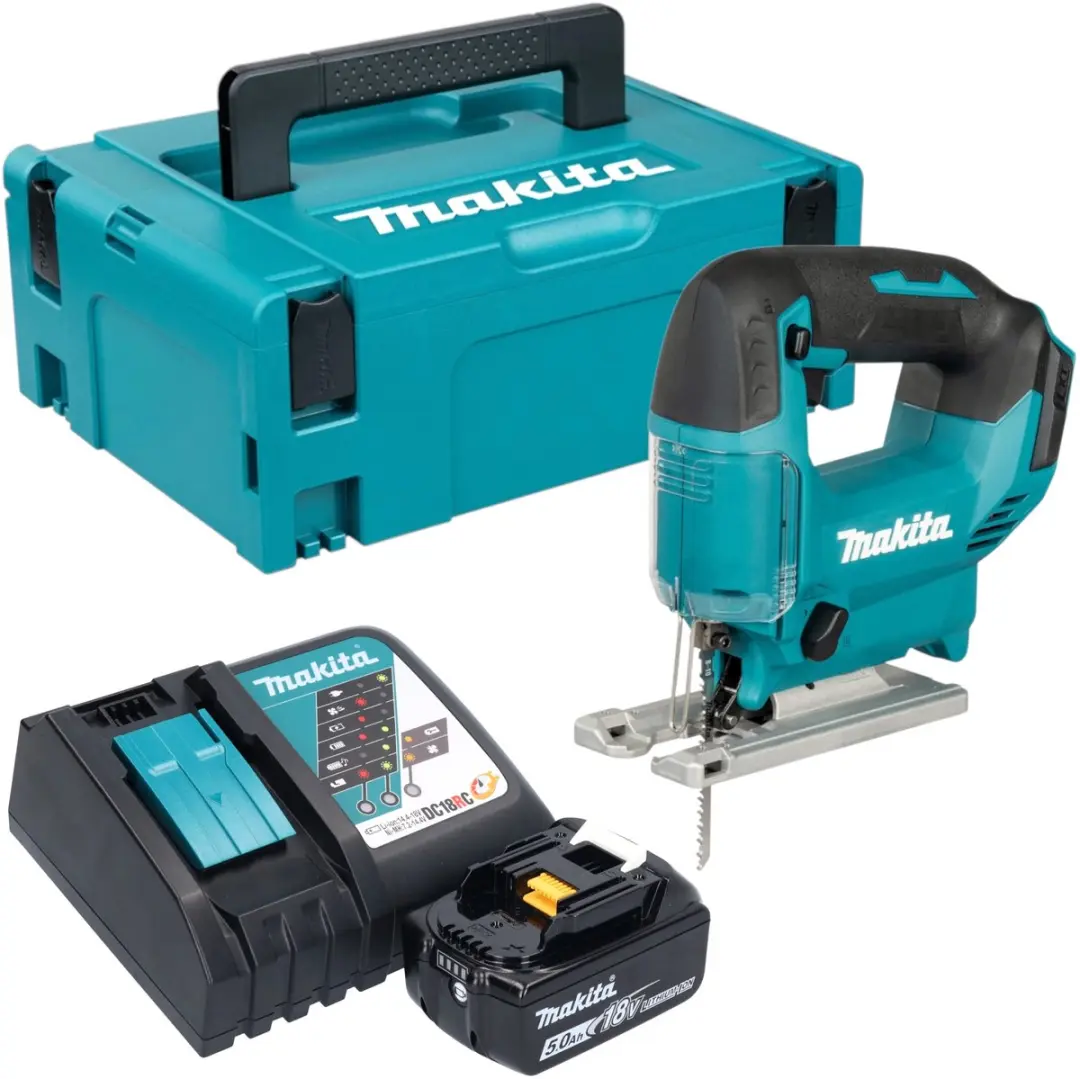 Makita DJV 186 RT1J accu pendelzaag 18 V + 1x accu 5,0 Ah + oplader + Makpac