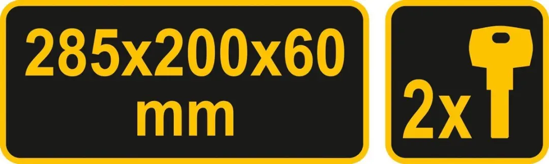 Vorel Brievenbus SMALL - 285x200x60mm - Grafiet - afbeelding 2 van 3