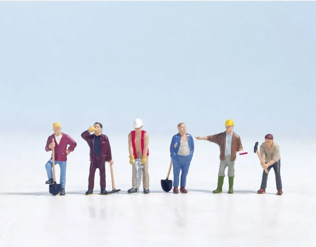 Noch Bouwvakkers Schaal H0 Figuur - Multicolor