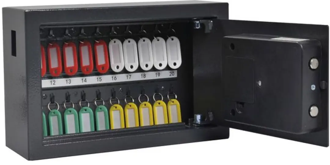 Sleutelkast pavo security 20 haken donkergrijs