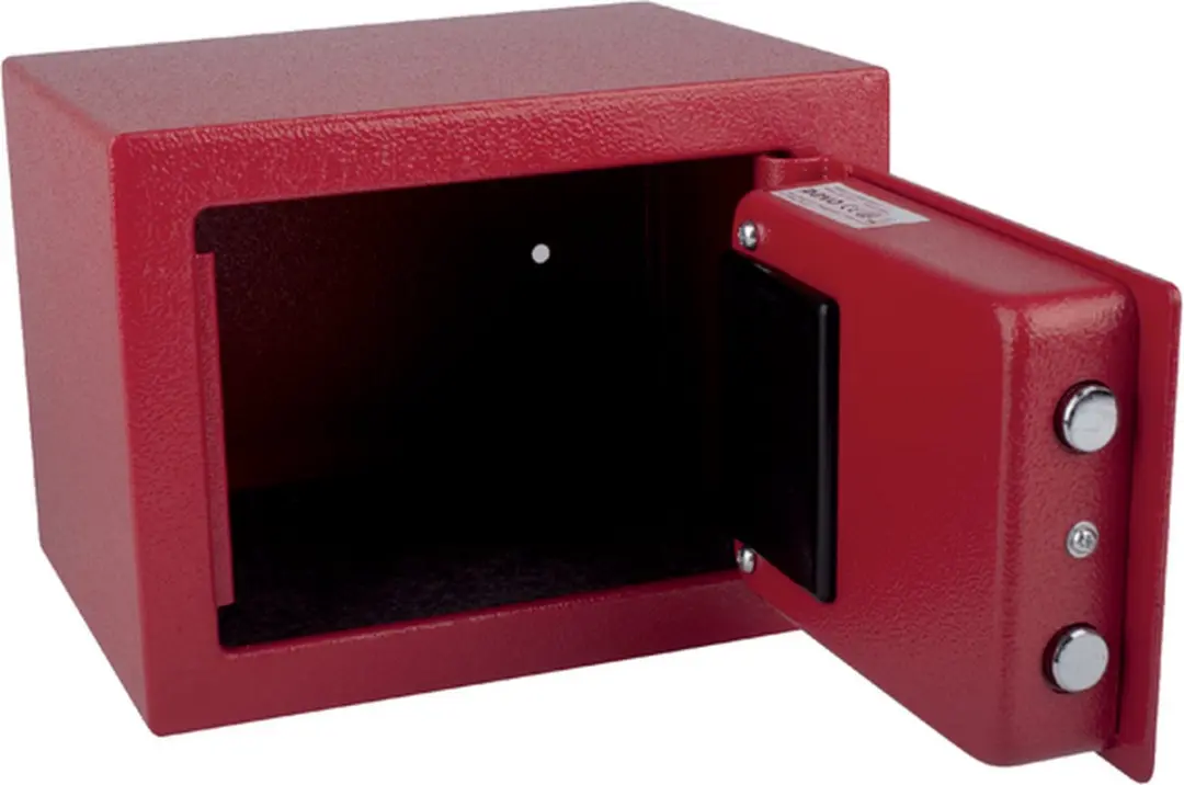 Pavo Mini Elektronische Kluis 230x170x170mm - Rood - afbeelding 3 van 6