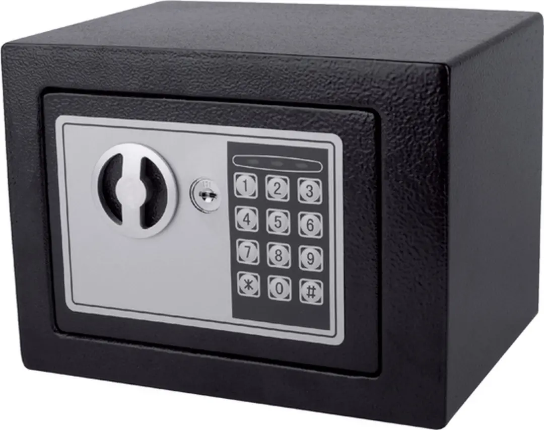 Pavo Mini Elektronische Kluis 230x170x170mm - Zwart - afbeelding 5 van 6