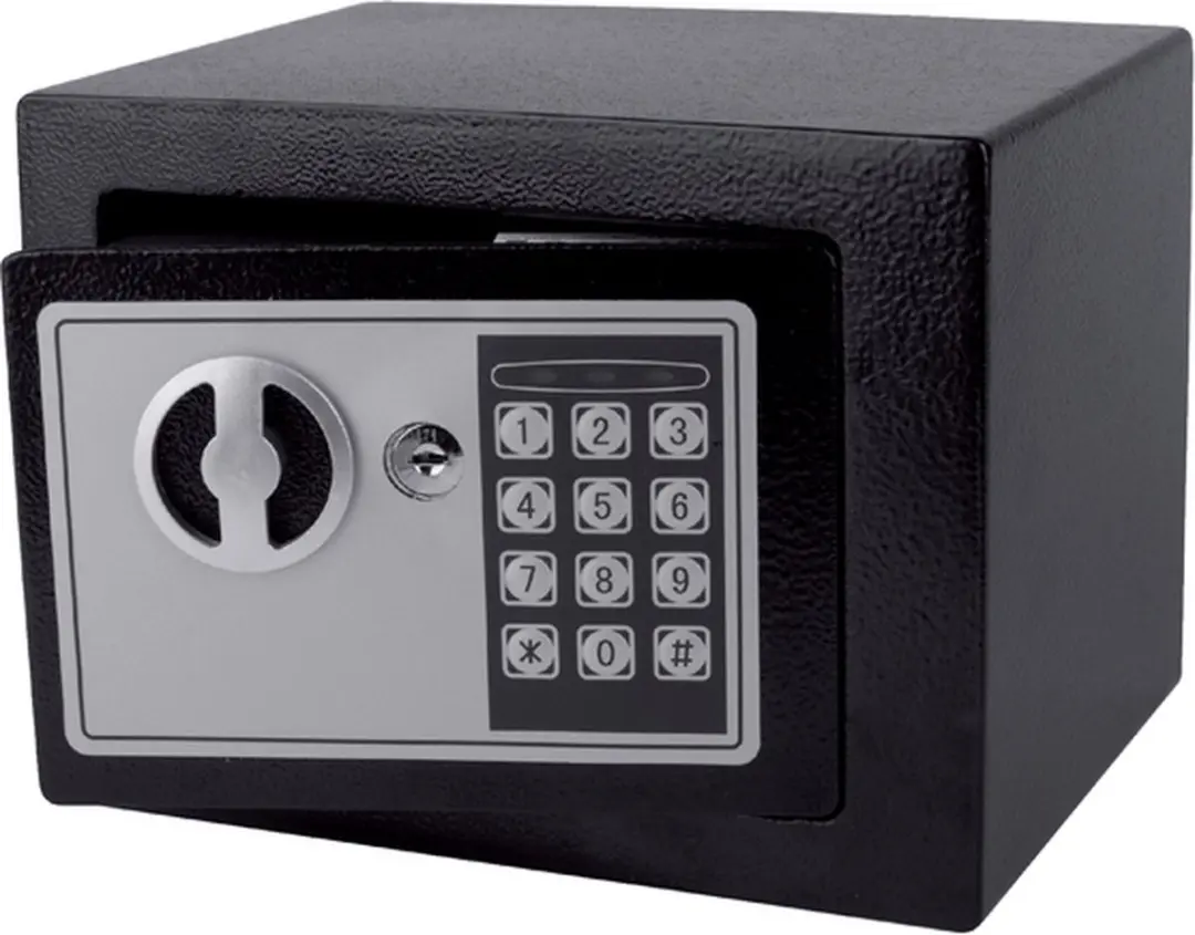Pavo Mini Elektronische Kluis 230x170x170mm - Zwart - afbeelding 2 van 6