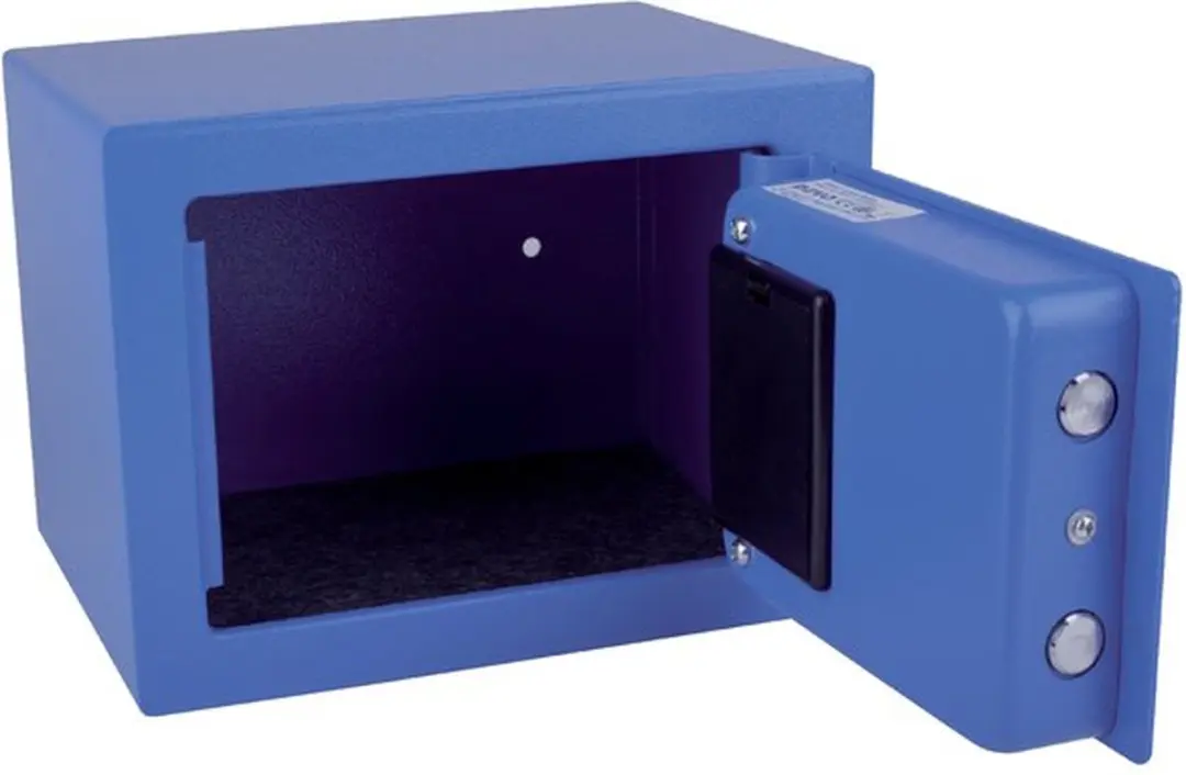 Pavo Mini Kluis Elektronisch 230x170x170mm - Blauw - afbeelding 2 van 5