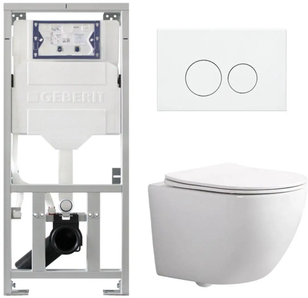 QeramiQ Dely Swirl Compact Toiletset