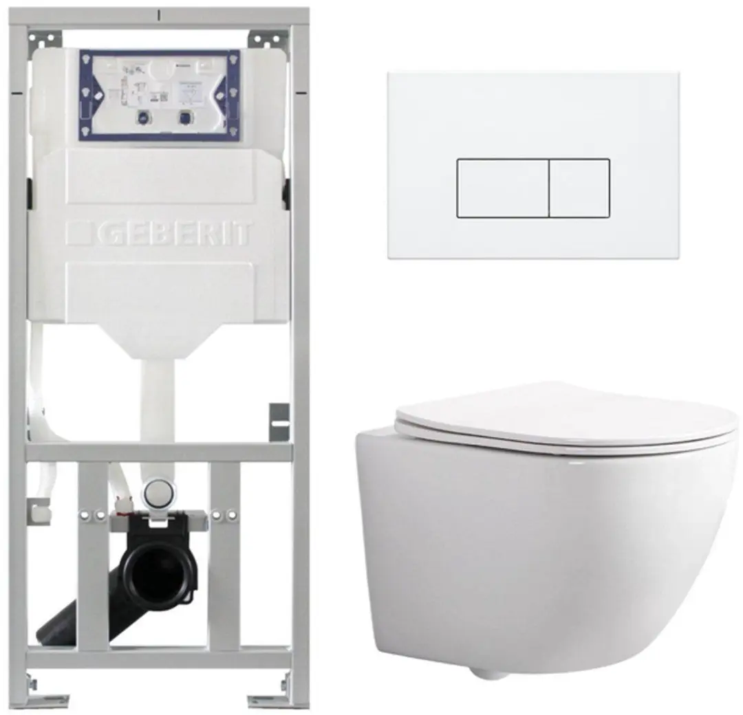 QeramiQ Dely Swirl Compact Toiletset