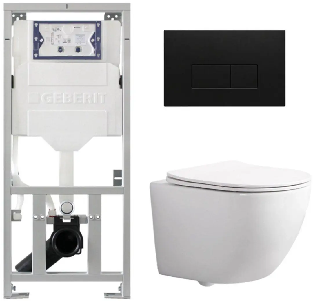 QeramiQ Dely Swirl Compact Toiletset