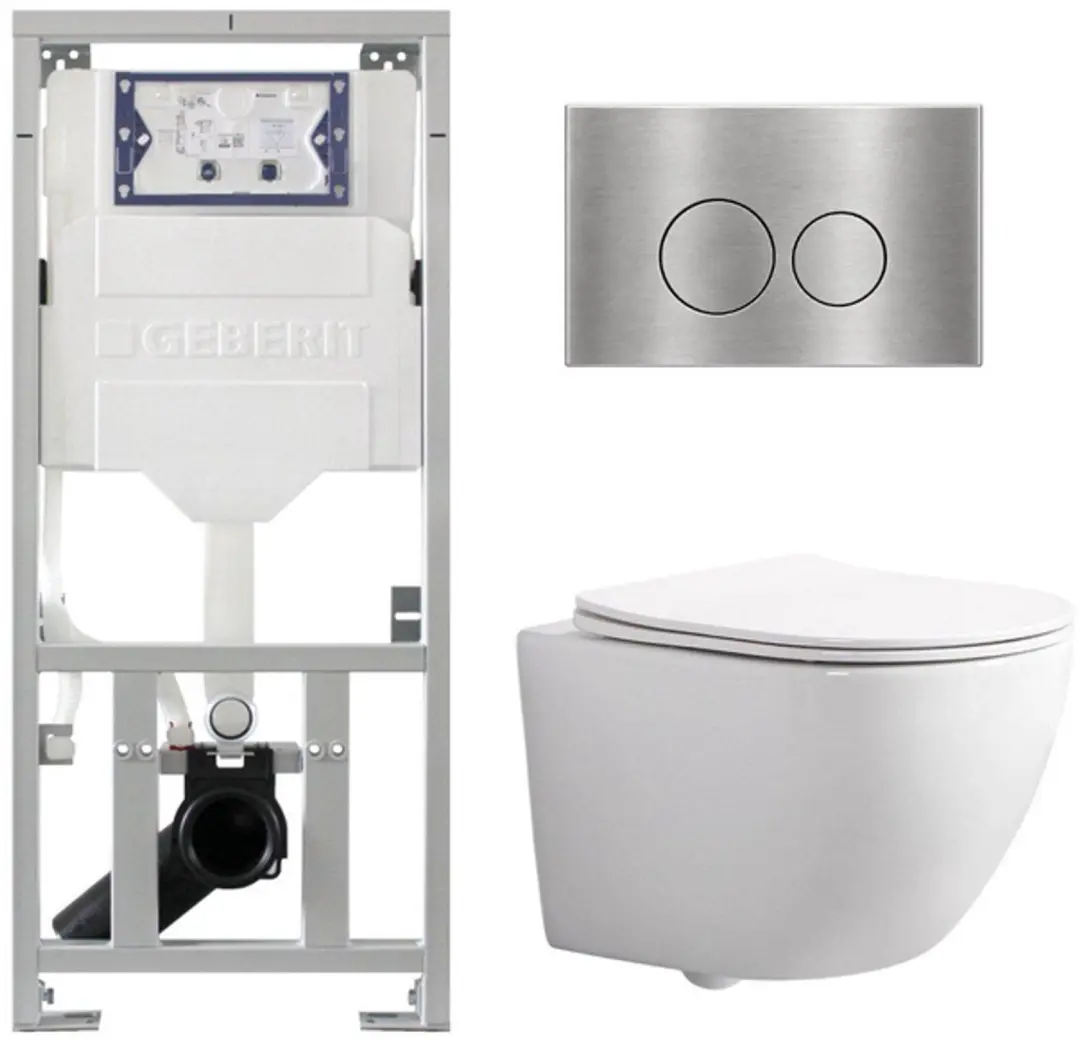 QeramiQ Dely Swirl Compact Toiletset