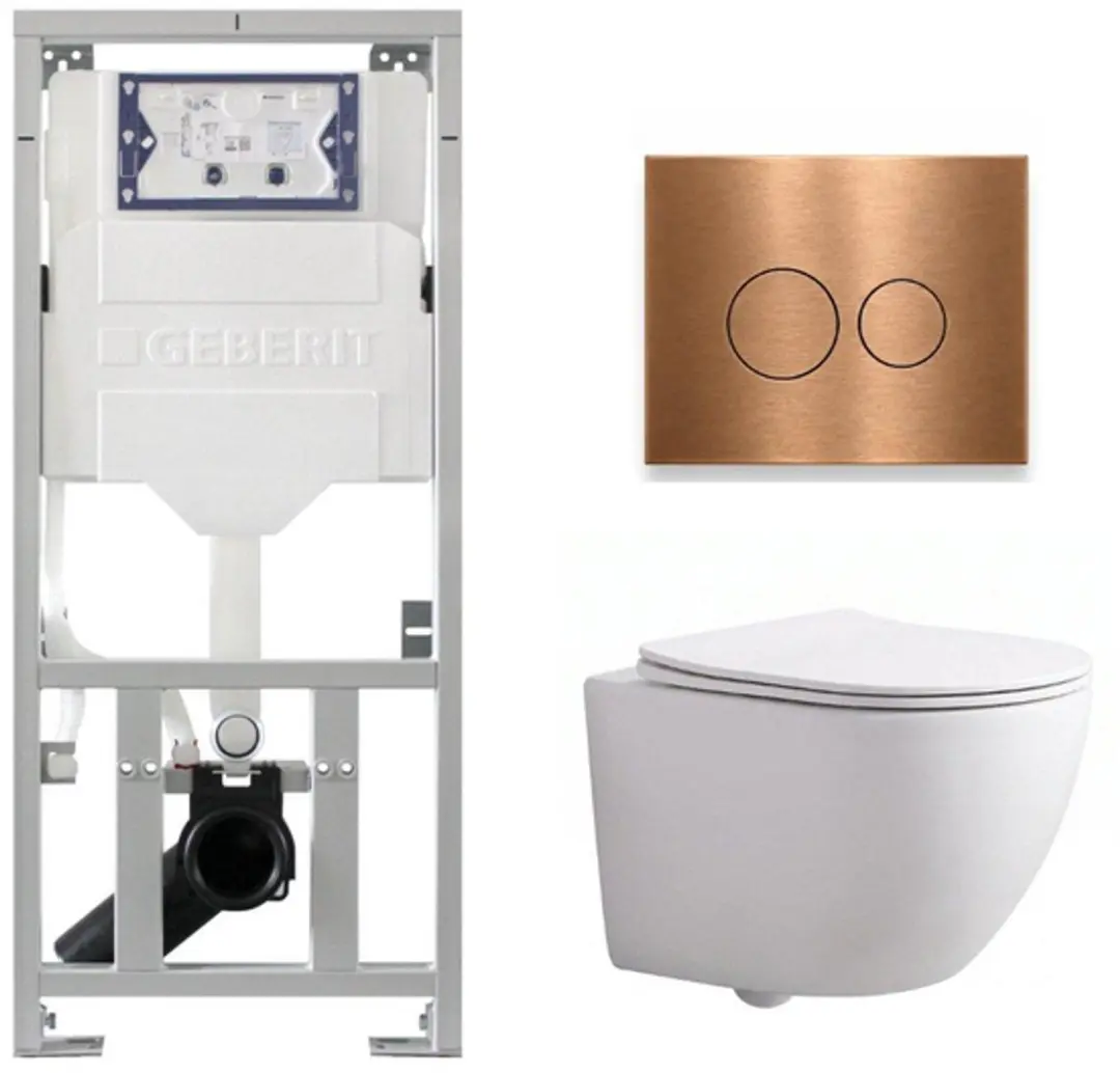 QeramiQ Dely Swirl Compact Toiletset