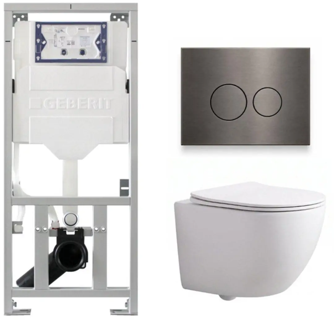 QeramiQ Dely Swirl Compact Toiletset