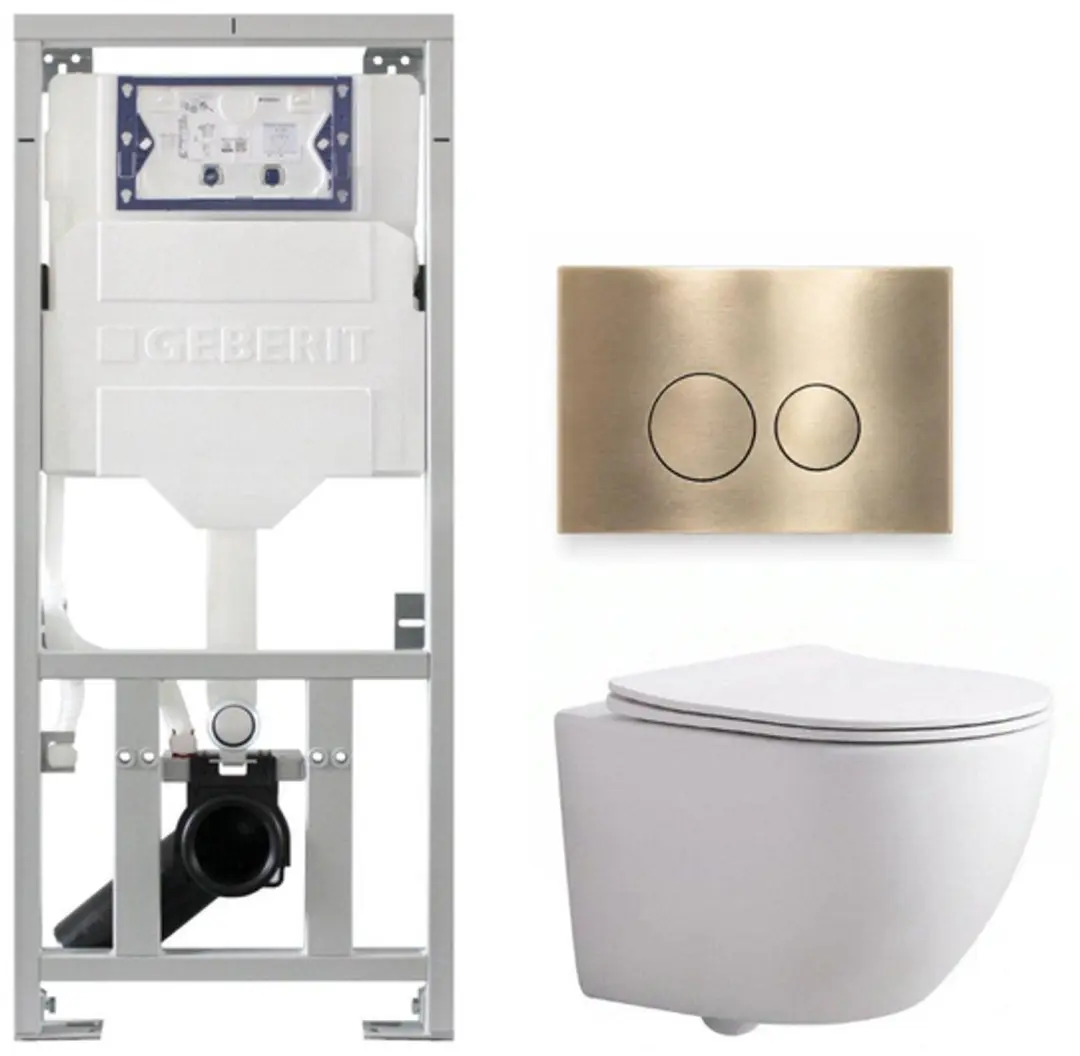 QeramiQ Dely Swirl Compact Toiletset