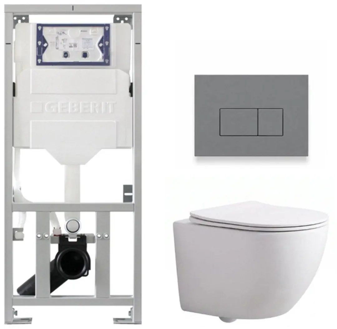 QeramiQ Dely Swirl Compact Toiletset