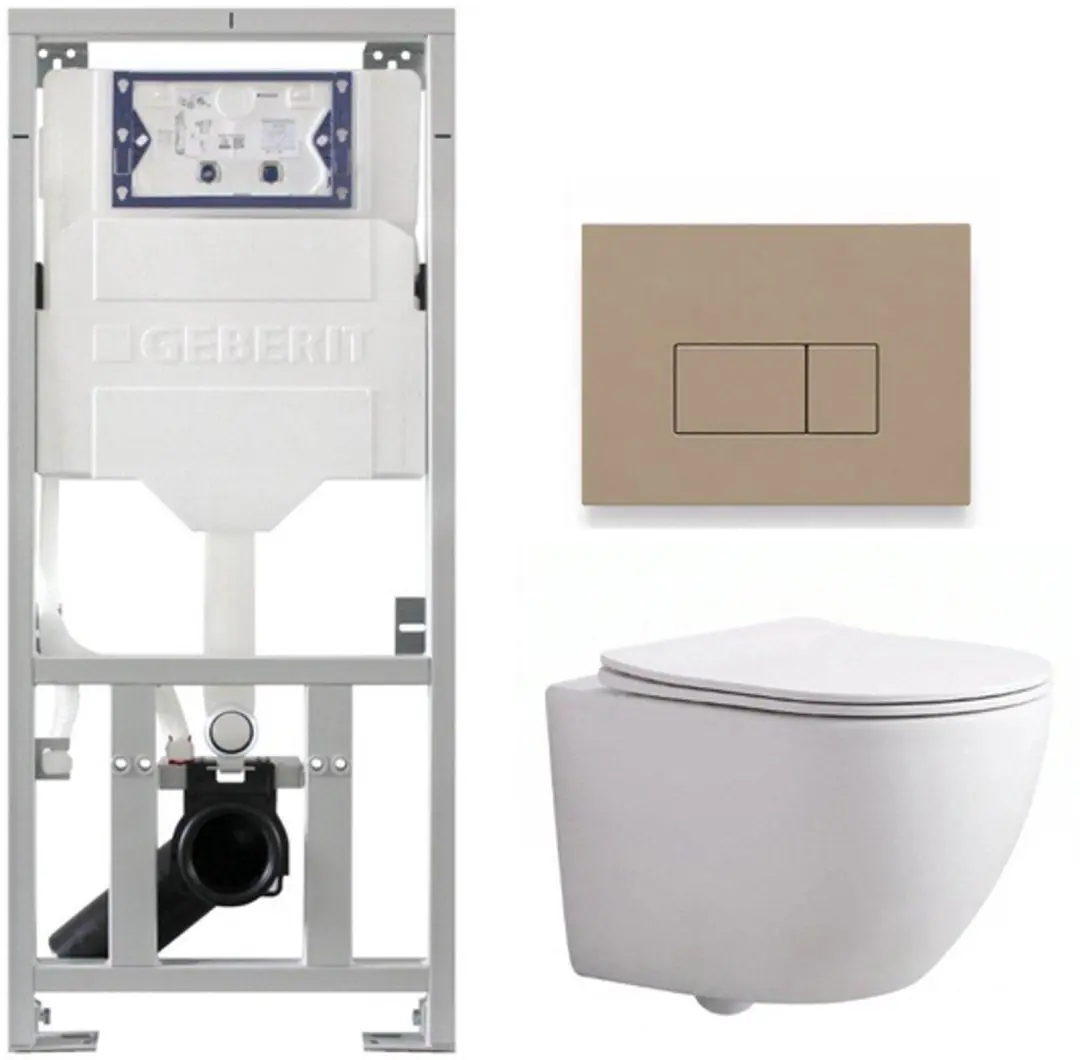 QeramiQ Dely Swirl Compact Toiletset
