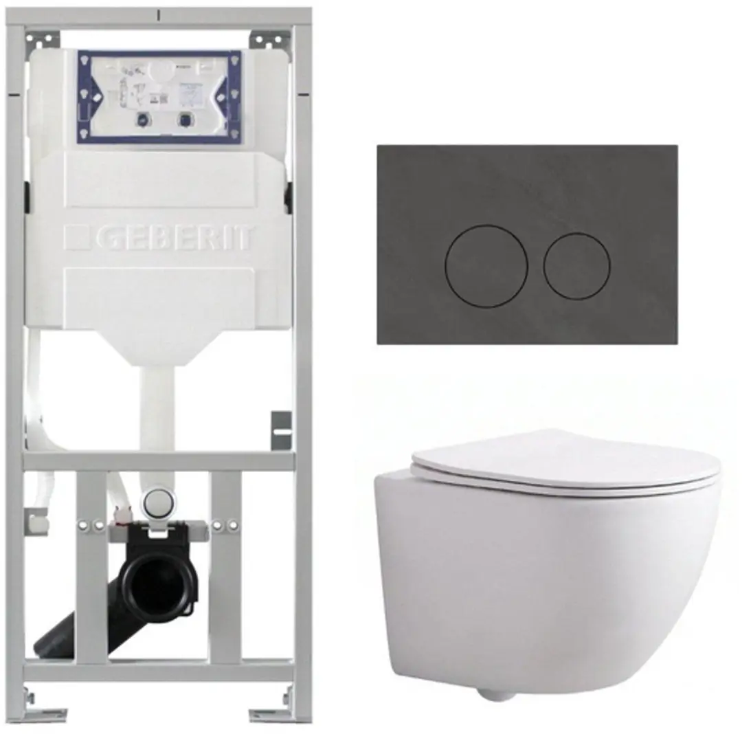 QeramiQ Dely Swirl Compact Toiletset