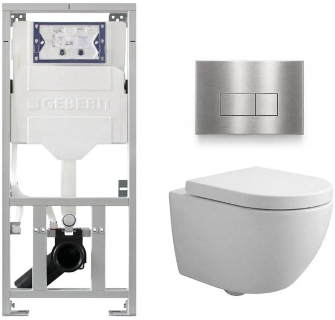 QeramiQ Dely Swirl Compact Toiletset