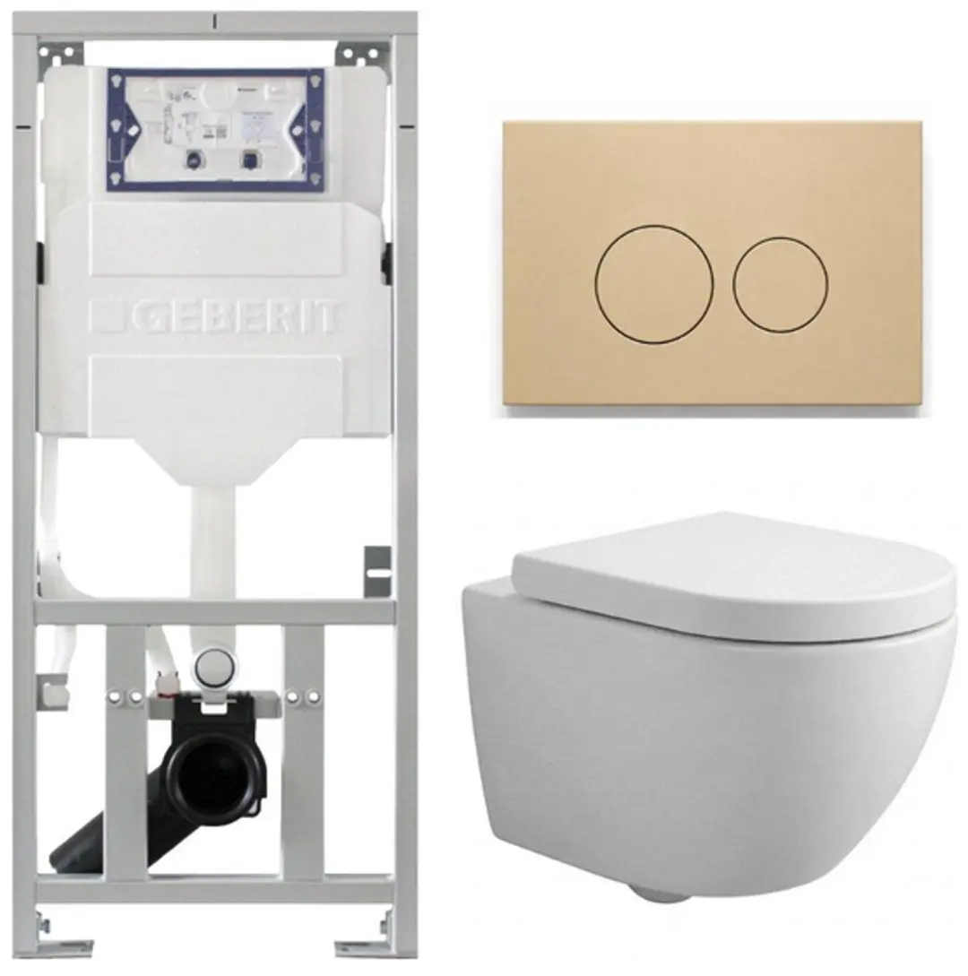 QeramiQ Dely Swirl Compact Toiletset