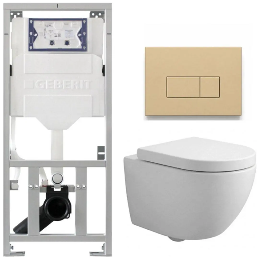 QeramiQ Dely Swirl Compact Toiletset
