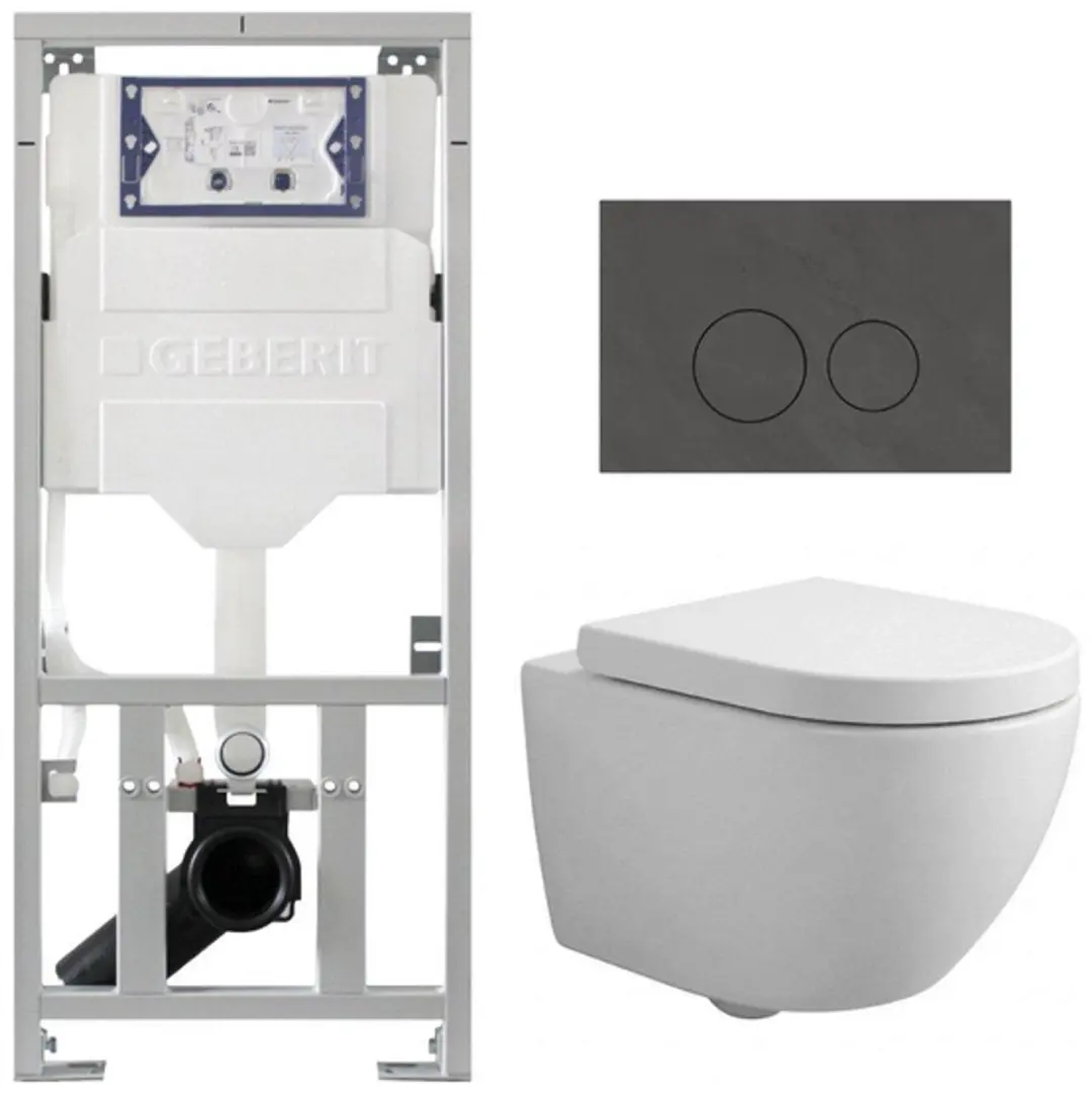 QeramiQ Dely Swirl Compact Toiletset