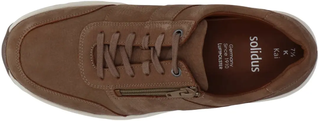 Solidus Heren Sneakers Bruin - Maat 46.5 - afbeelding 4 van 6