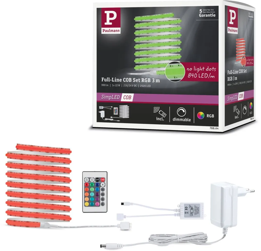 Paulmann SimpLED LED Strip Full-Line COB RGB 3m