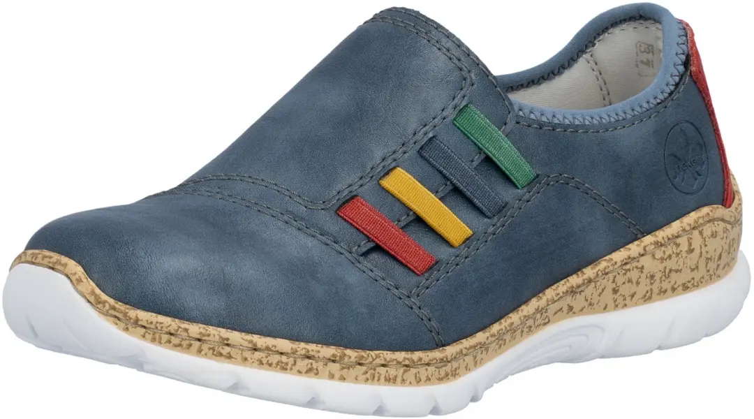 Rieker dames instappers blauw maat 39