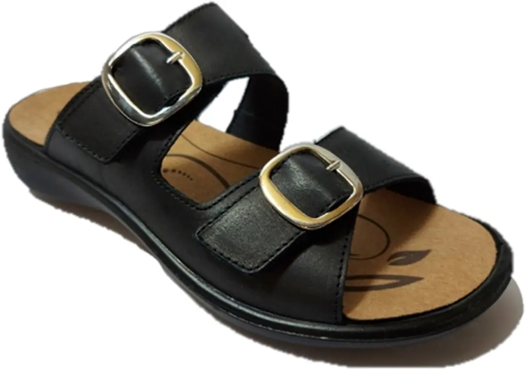 Westland Slipper 16772 409 100 Ibiza 72 Zwart Verwisselbaar Voetbed