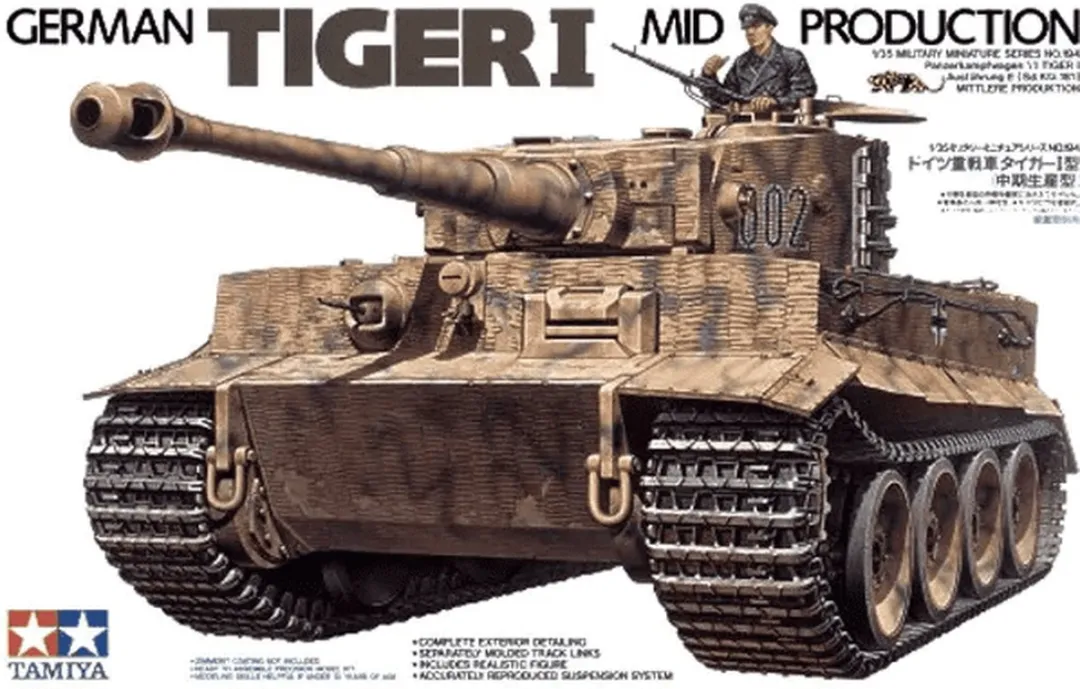 Tamiya 35194 Tiger I Mid.Prod. Modelbouwpakket - 1:35 - Wit