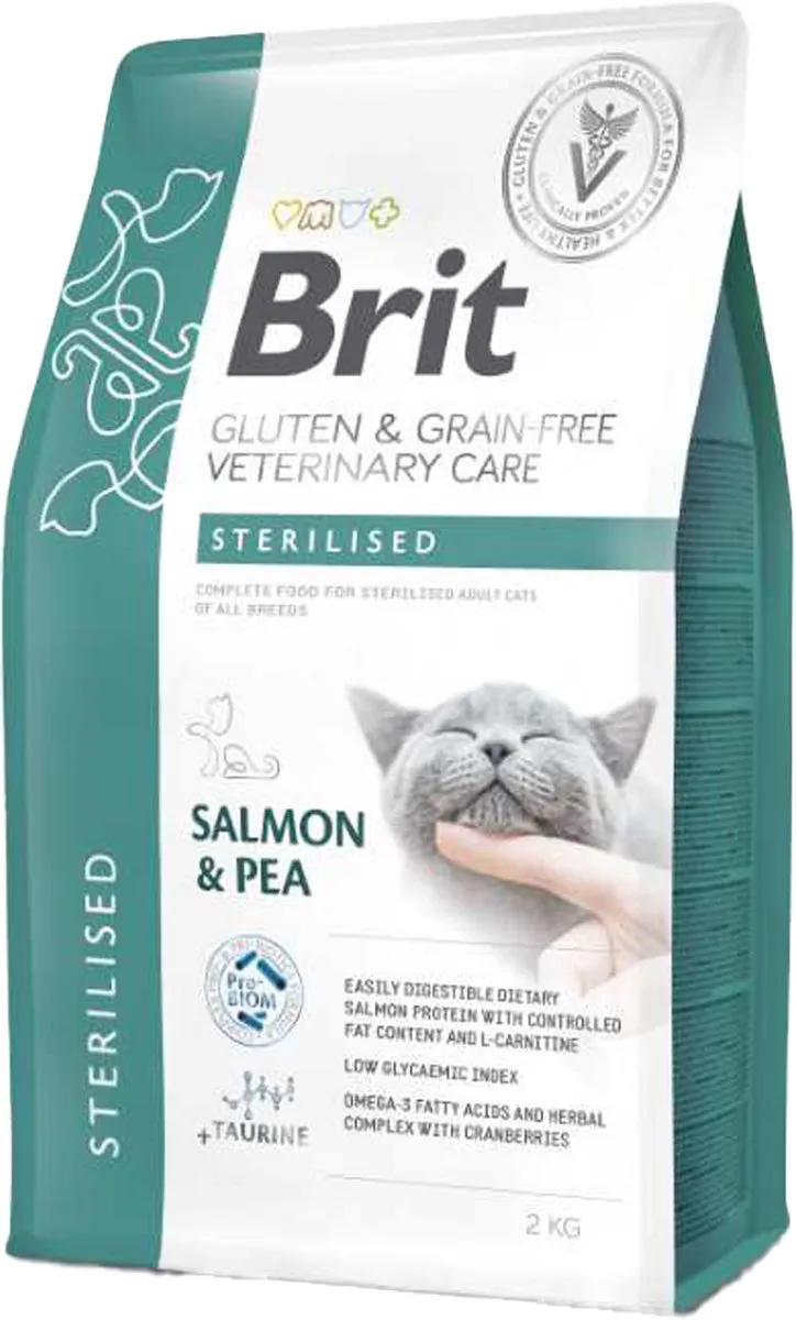 Brit Veterinary Diet Cat - Gluten & Grain free - Sterilised - 2 kg
