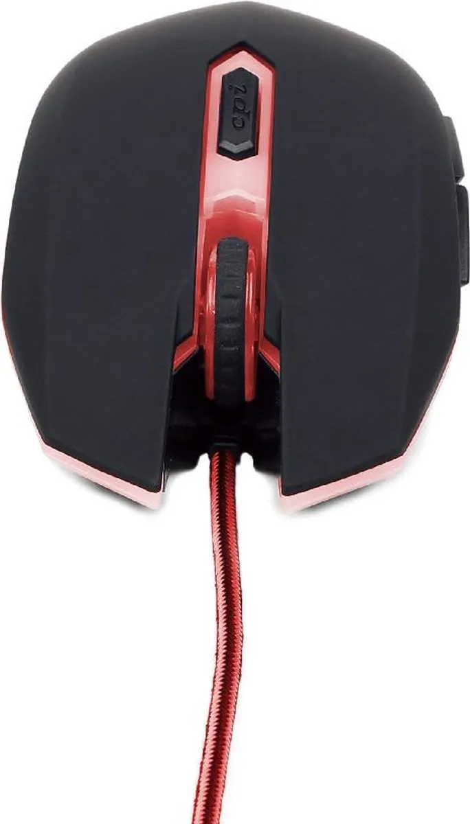 Gembird MUSG-001-R Gaming Muis - Zwart/Rood - afbeelding 6 van 6